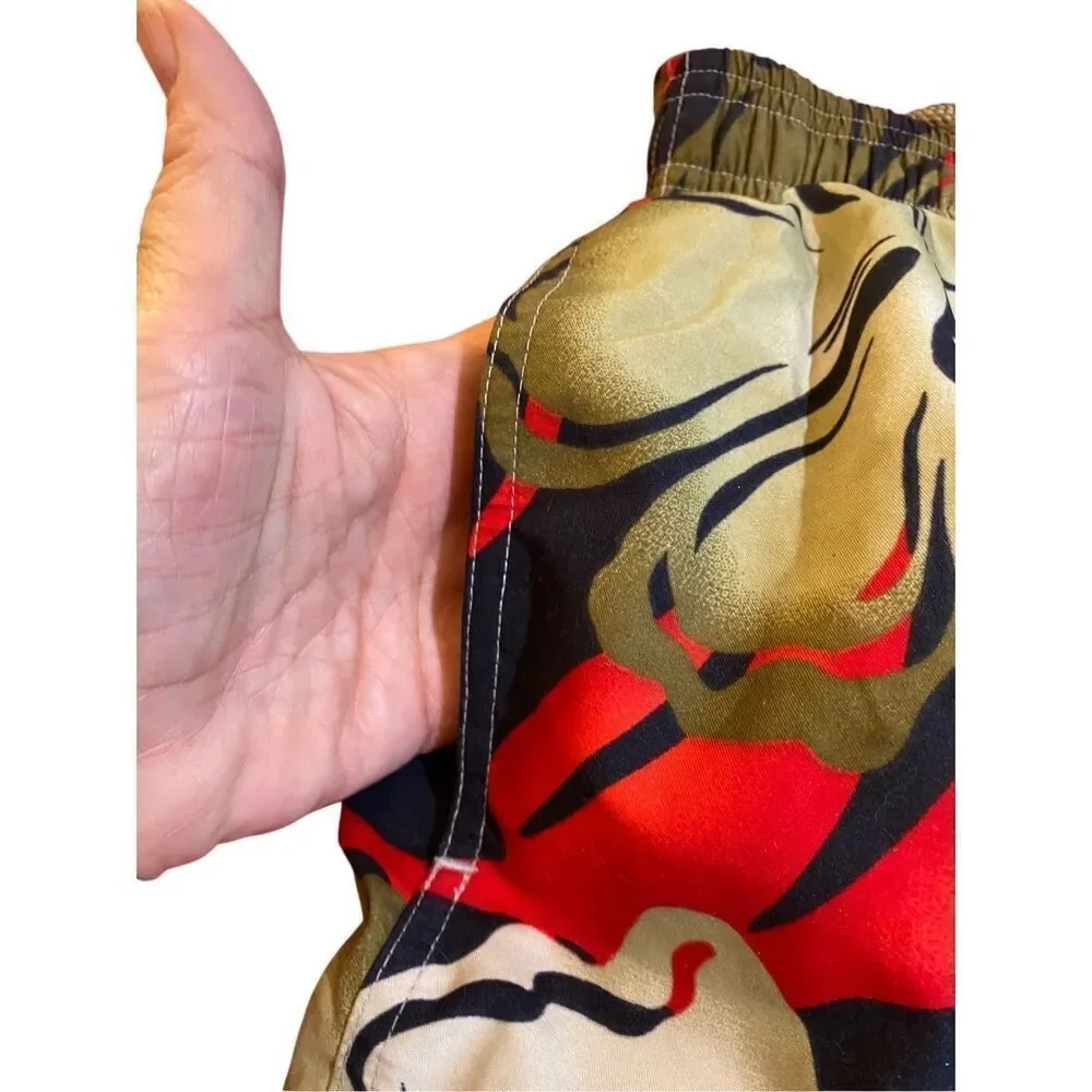 Speedo Mens Hawaiian Hibiscus Swim/ Board Shorts Size Medium
